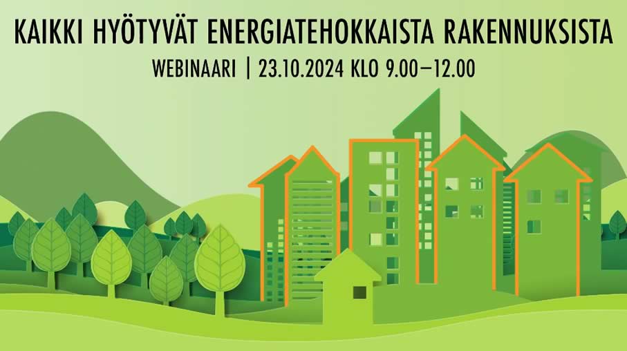 webinaari Kaikki hyötyvät energiatehokkaista rakennuksista